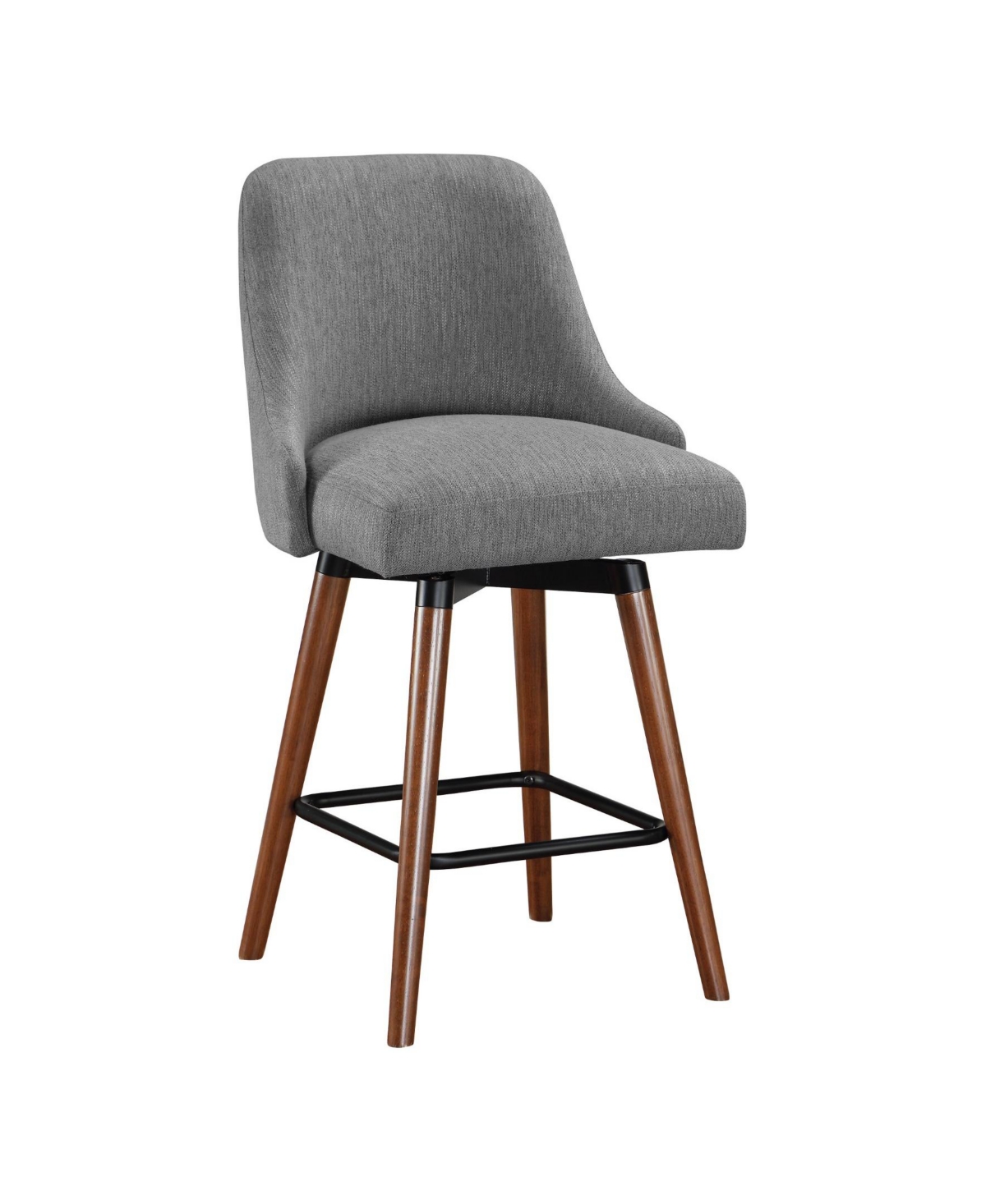 Bagford Swivel Counter Stool with Legs in Fabric - Med Esp