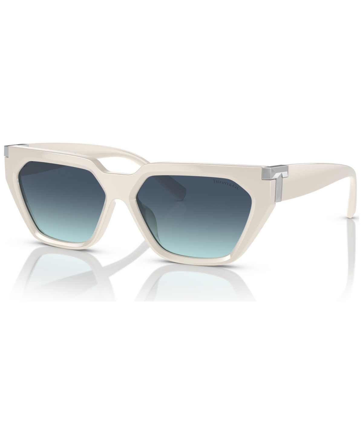 Shop Tiffany & Co Women's Sunglasses, Tf4205u In Ivory