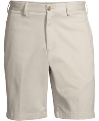 Men's No Iron 9" Plain Front Chino Short