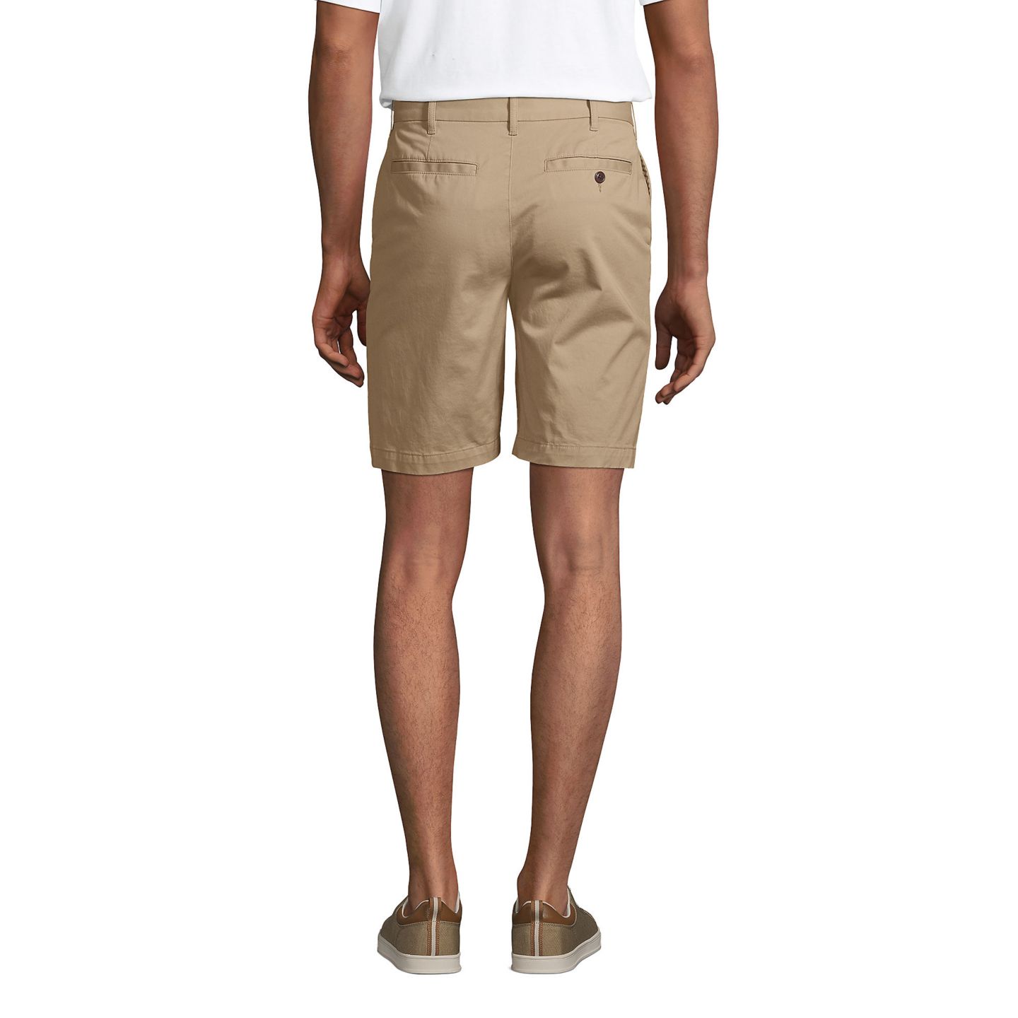 Мужские шорты Lands' End Big & Tall 9" Traditional Fit Comfort First Knockabout Chino, цвет: Хаки — фото 2