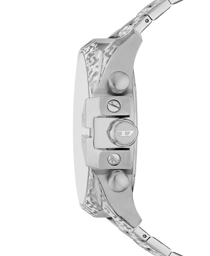 Diesel Men's Mega Chief Chronograph Stainless Steel Watch 51mm - Macy's