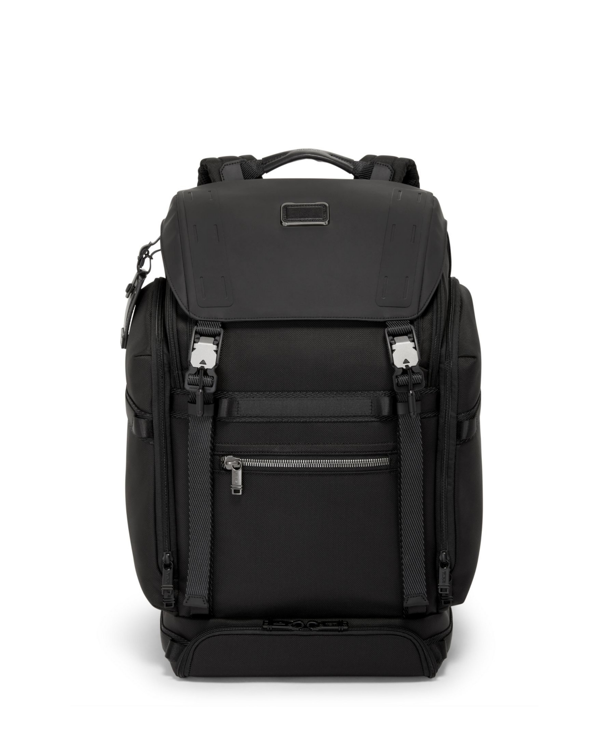 Shop Tumi Alpha Bravo Expedition Flap Backpack In Black