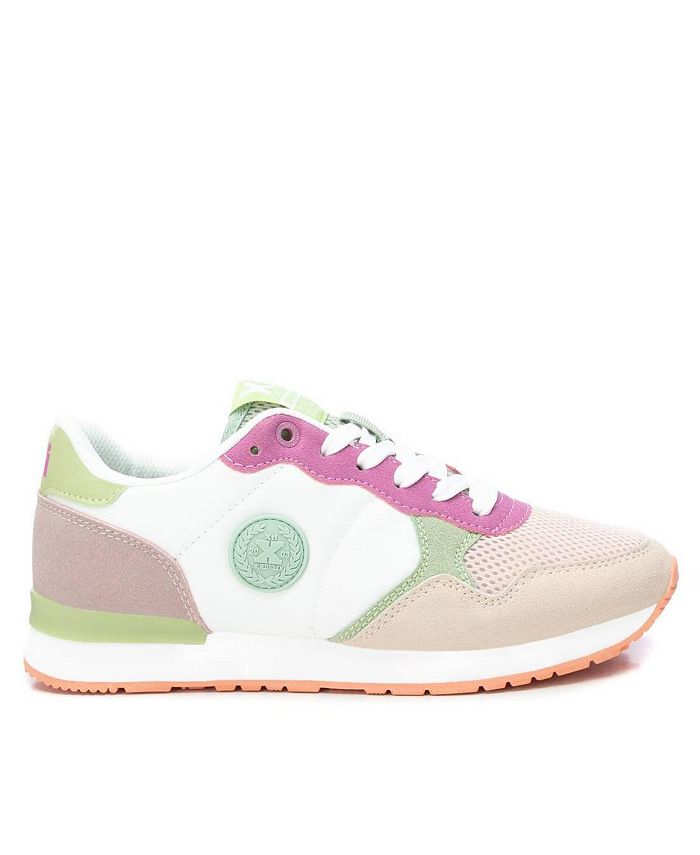 XTI Women's Sneakers By Beige With Multicolor Accent - Macy's