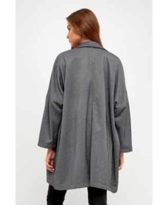 Women's Oversized Coat with Big Pocket