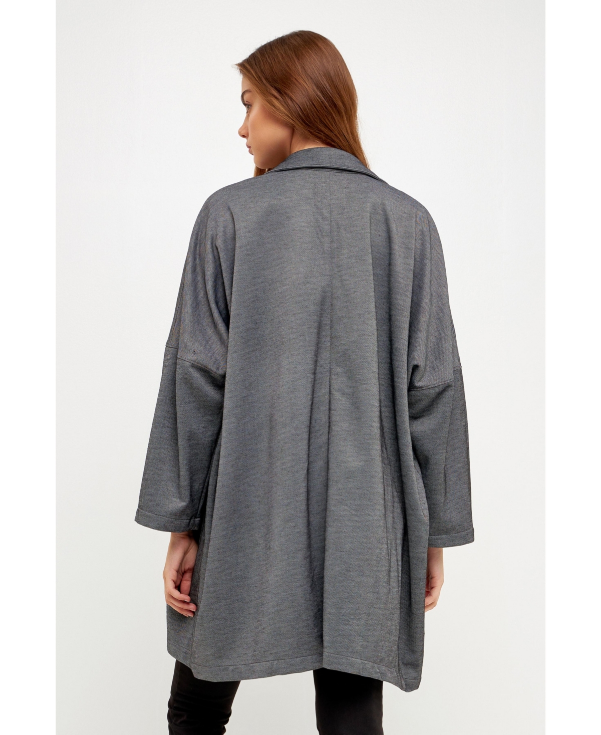 Grey Lab Women's Oversized Coat with Big Pocket
