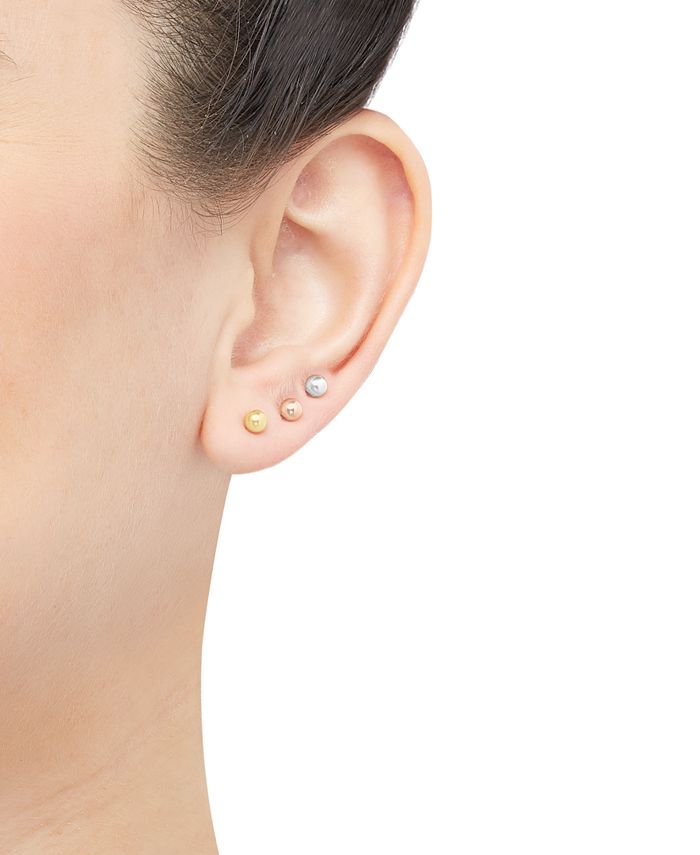 Macy's gold ball stud earrings clearance