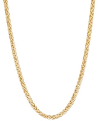 Italian Gold - Spiga Link 24"Chain Necklace in 14k Gold