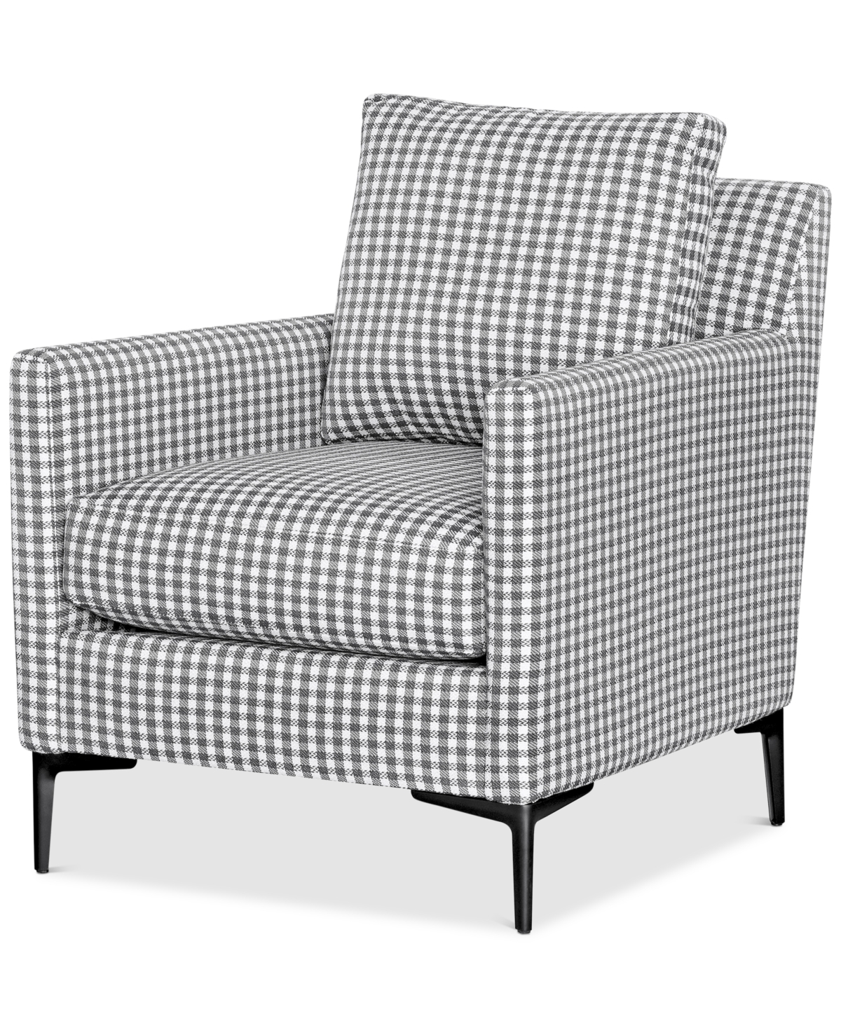 Furniture Closeout! Laylanna 28" Fabric Patterned Accent Chair, Created For Macy's In Grey