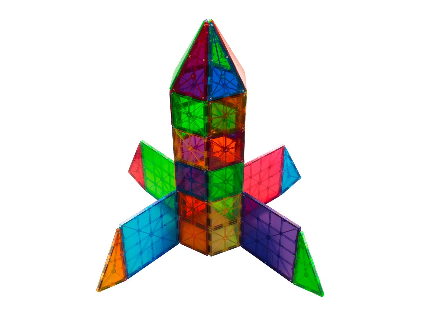 Детский конструктор Magna-Tiles® MAGNA-TILES Classic 100-Piece Magnetic Construction Set — фото 3