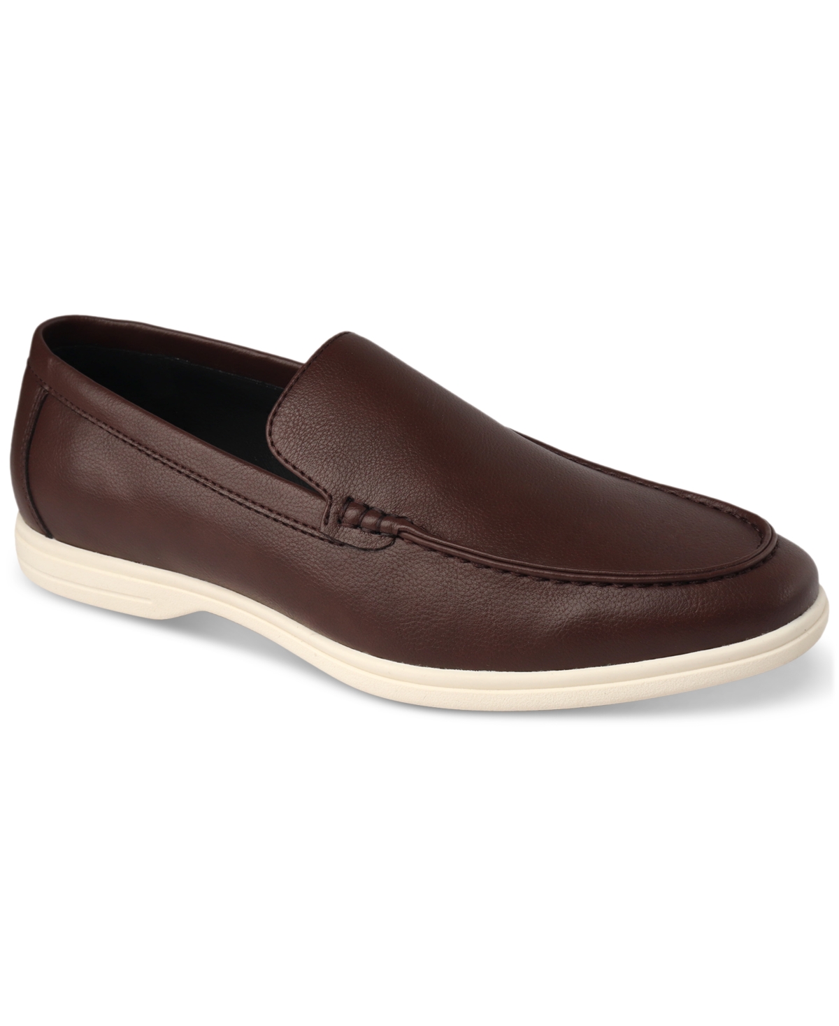 ALFANI MEN'S PORTER FAUX LEATHER LOAFER, CREATED FOR MACY'S