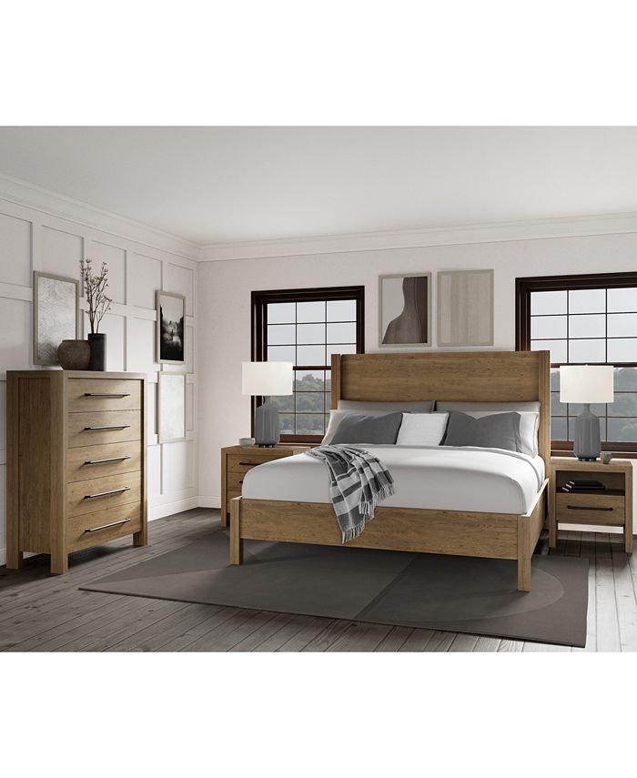 Furniture Davie King 3Pc. Bedroom Set (Panel Bed, Chest & Nightstand