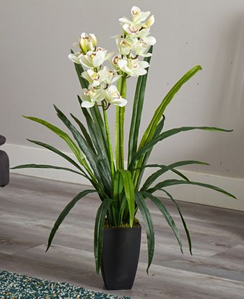Nearly Natural - 39” Cymbidium Orchid Artificial Plant