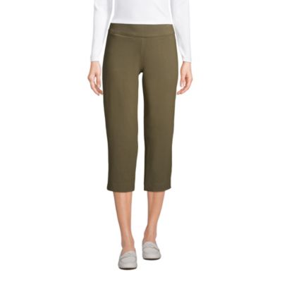 Women's Starfish Mid Rise Pull On Crop Pants