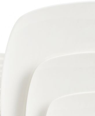 Soho Lounge Gibson White Elements Hampton Square 42-Piece Set, Service for 6, Created for Macy's