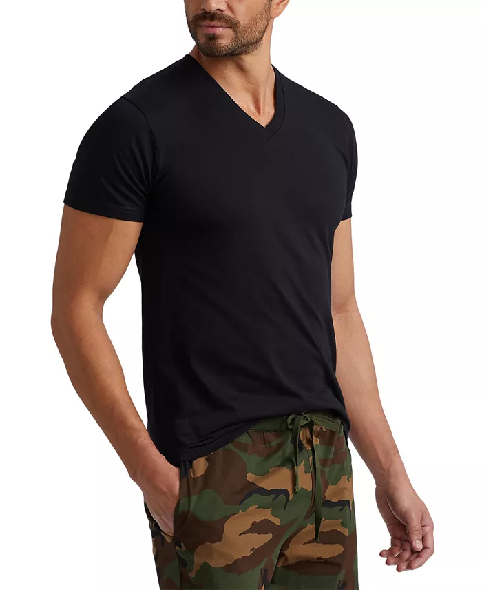 Men's Classic-Fit V-Neck Undershirts, 5+ 1 Free Bonus Pack - thumbnail 2