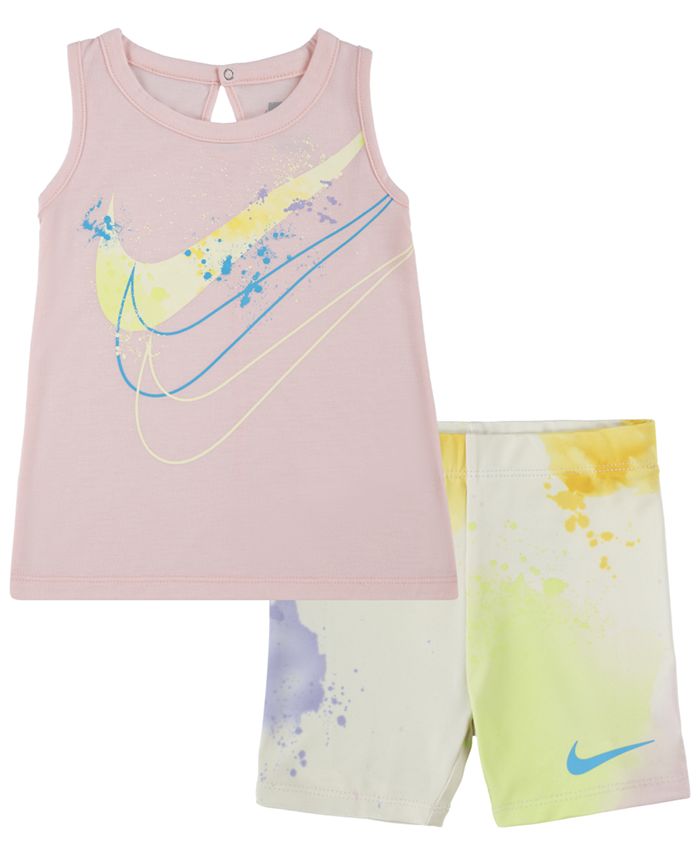 Nike Toddler Girls Just DIY It Top and Biker Shorts, 2 Piece Set - Macy's