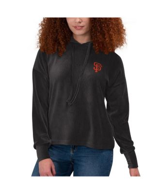 Women's Black San Francisco Giants End Line Pullover Hoodie