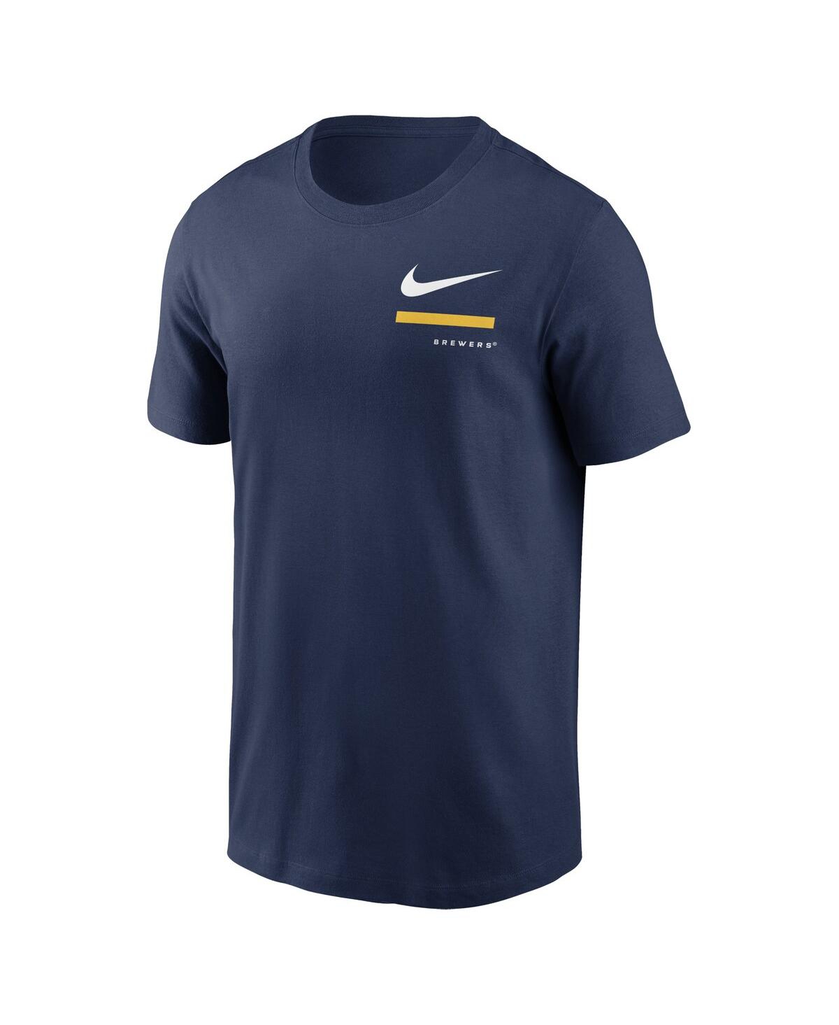 Men's NikeMilwaukee Brewers Over the Shoulder T-shirt - Navy