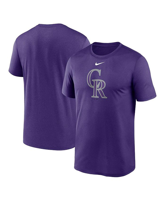 Nike Men's Purple Colorado Rockies New Legend Logo T-shirt