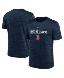 Men's Nike Navy/Red Chicago White Sox Cooperstown Collection Rewind  Splitter Slub Long Sleeve T-Shirt