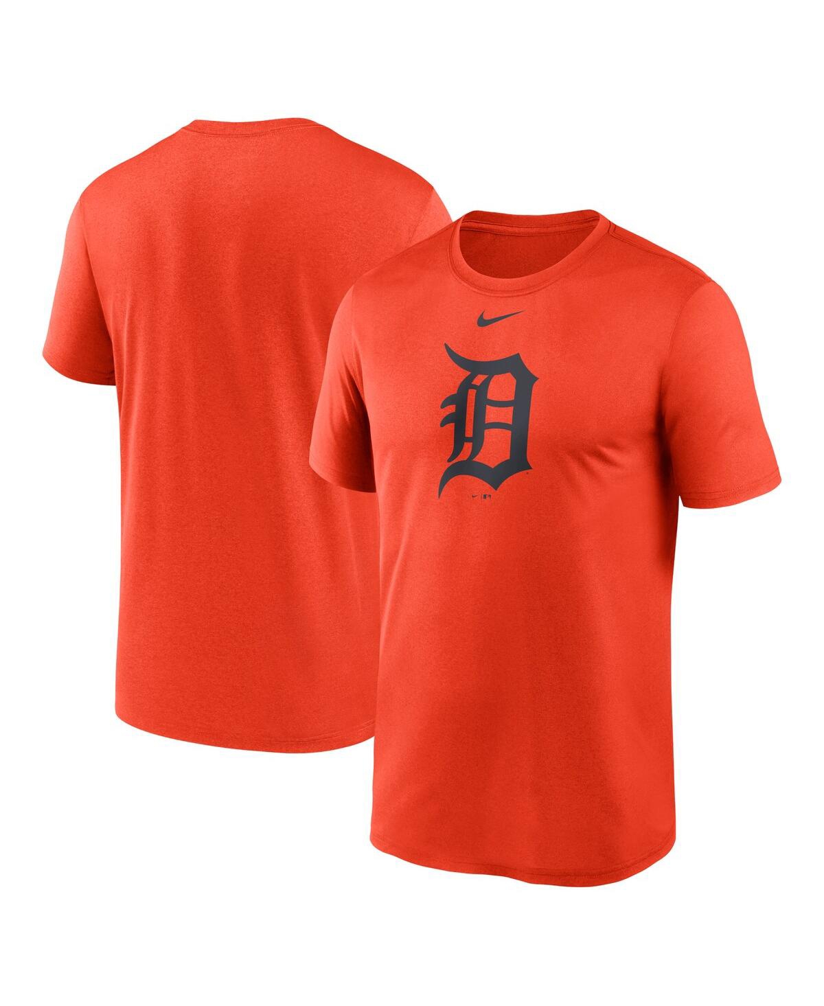 Shop Nike Men's  Orange Detroit Tigers New Legend Logo T-shirt
