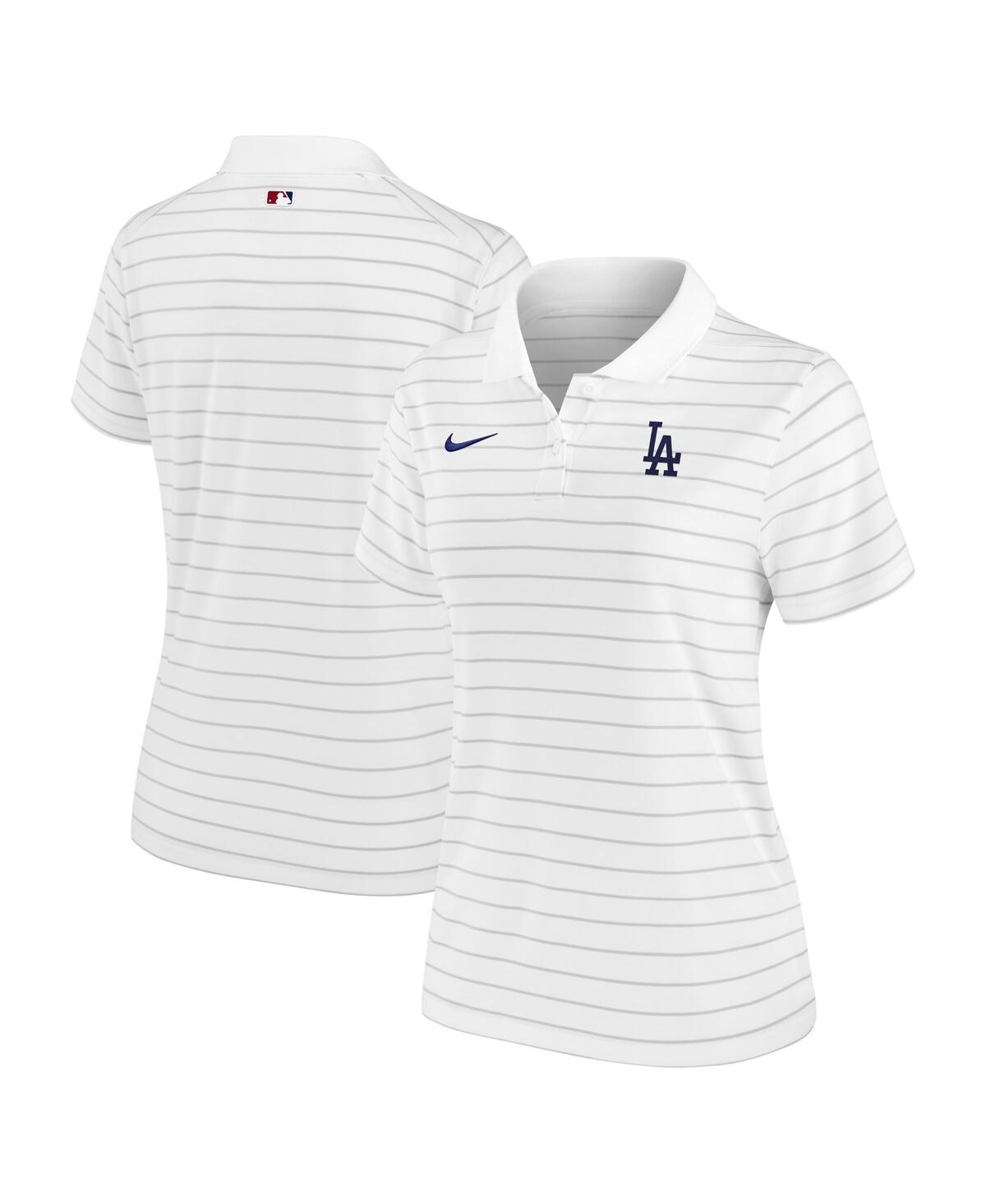 Women's Nike White Los Angeles Dodgers Authentic Collection Victory Performance Polo Shirt - White