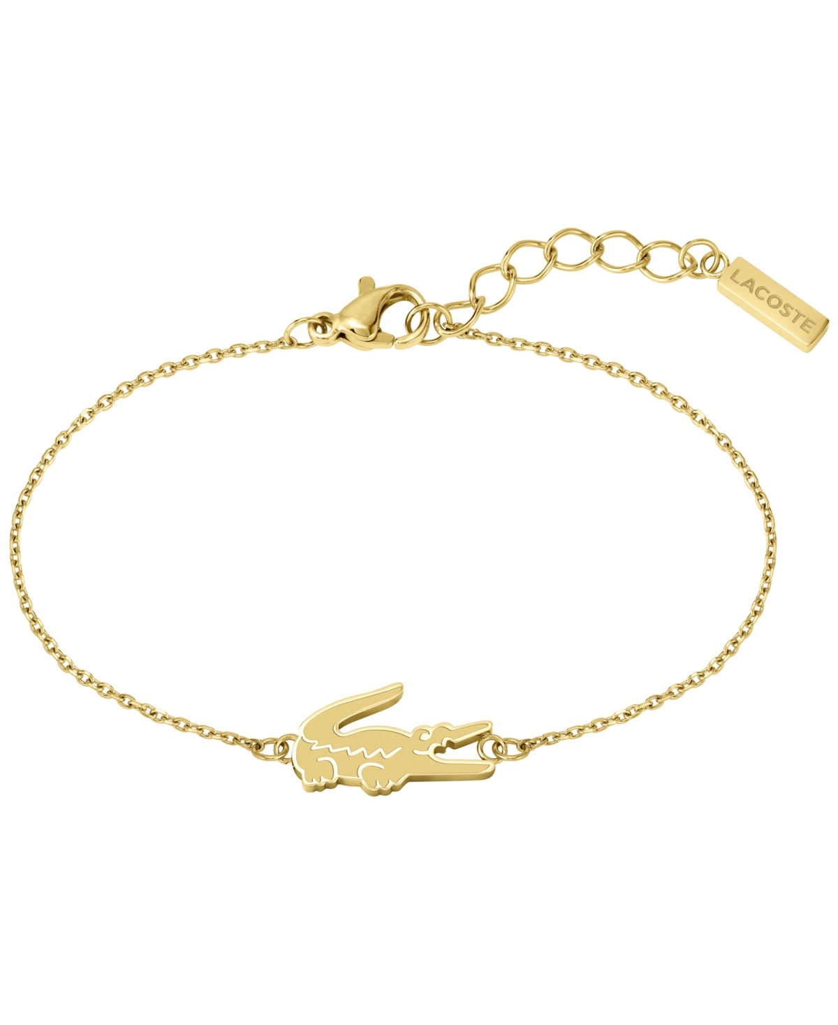 Lacoste Gold Tone Crocodile Bracelet
