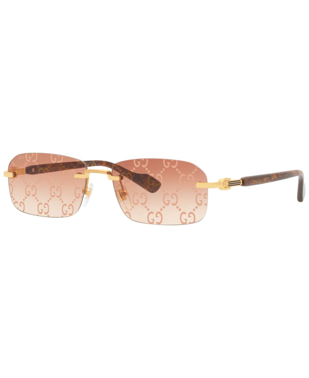 Gucci Men's Sunglasses, Gg1221s In Gold-tone