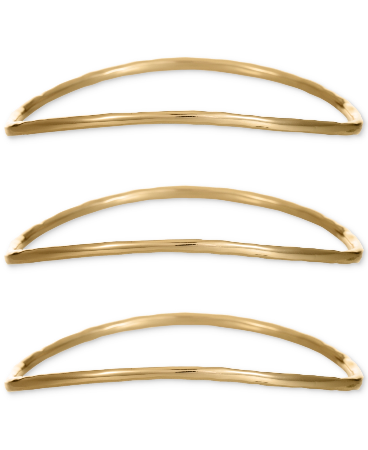 Style & Co 3-pc. Set Twist Bangle Bracelets, Created For Macy's In Gold
