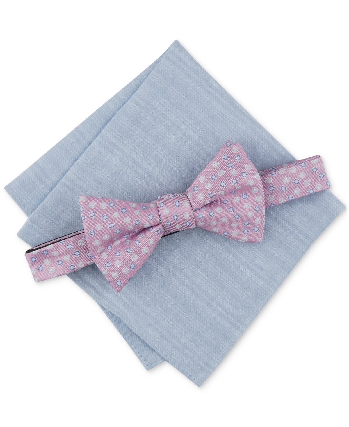 Bar Iii Men's Wolk Pre-Tied Neat Bow Tie & Solid Pocket Square Set, Created for Macy's