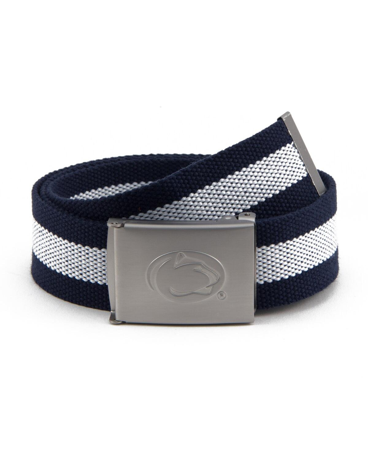Eagles Wings Men's Penn State Nittany Lions Fabric Belt In Blue