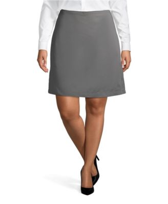 Plus Size Blend Chino Skort Top of Knee