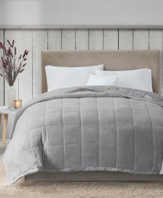 Coleman Plush Reversible HeiQ Smart Temperature Down Alternative Blanket, Full/Queen