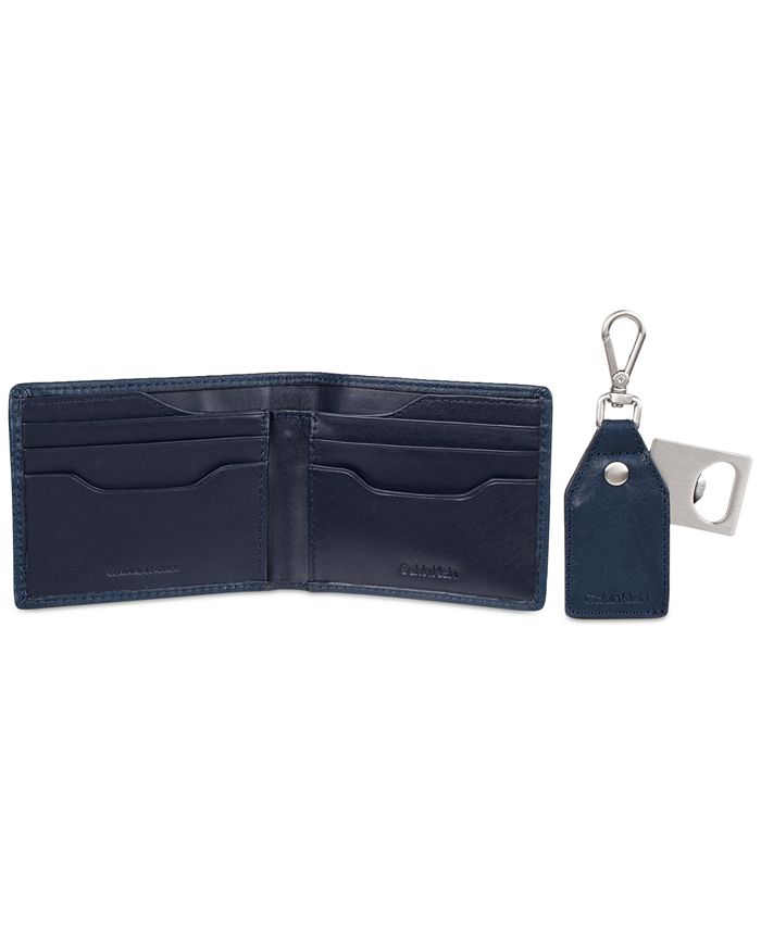 Calvin Klein Men's Slim-Fold Logo Wallet & Keychain - Macy's