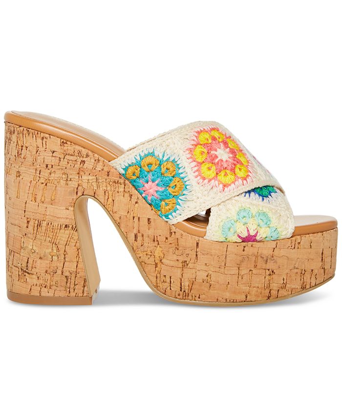 Madden Girl Ramblee Crisscross Crochet Platform Sandals Macy's