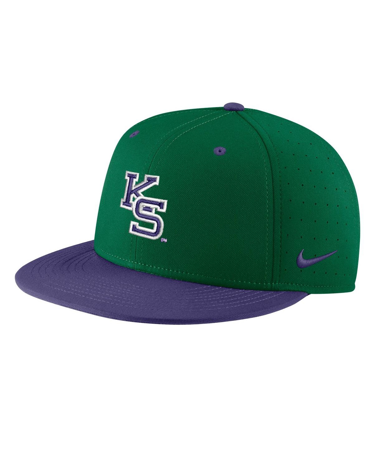 Nike Men's  Green Kansas State Wildcats Aero True Baseball Performance Fitted Hat