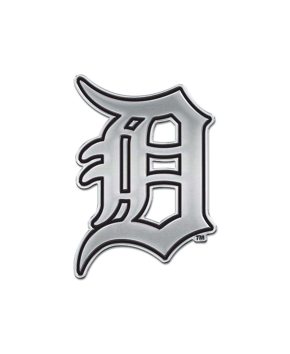 Wincraft Detroit Tigers Team Chrome Car Emblem In Black