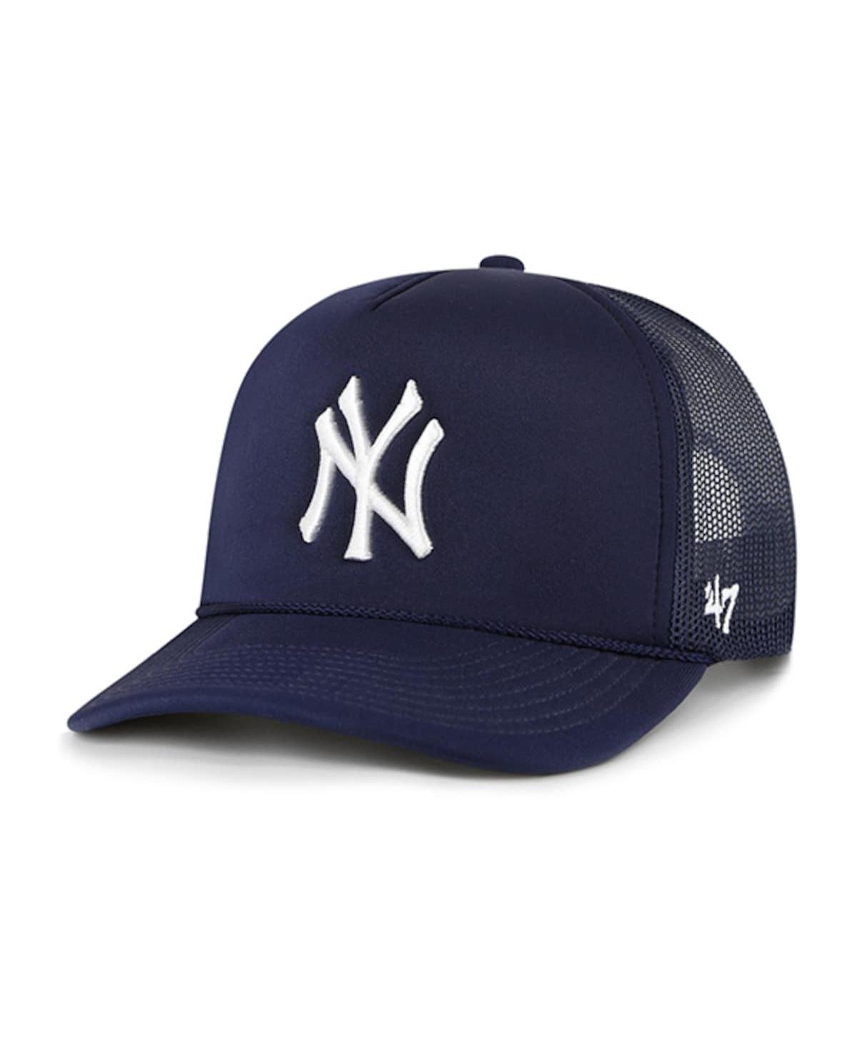 47 Brand Men's ' Navy New York Yankees Foamo Trucker Snapback Hat