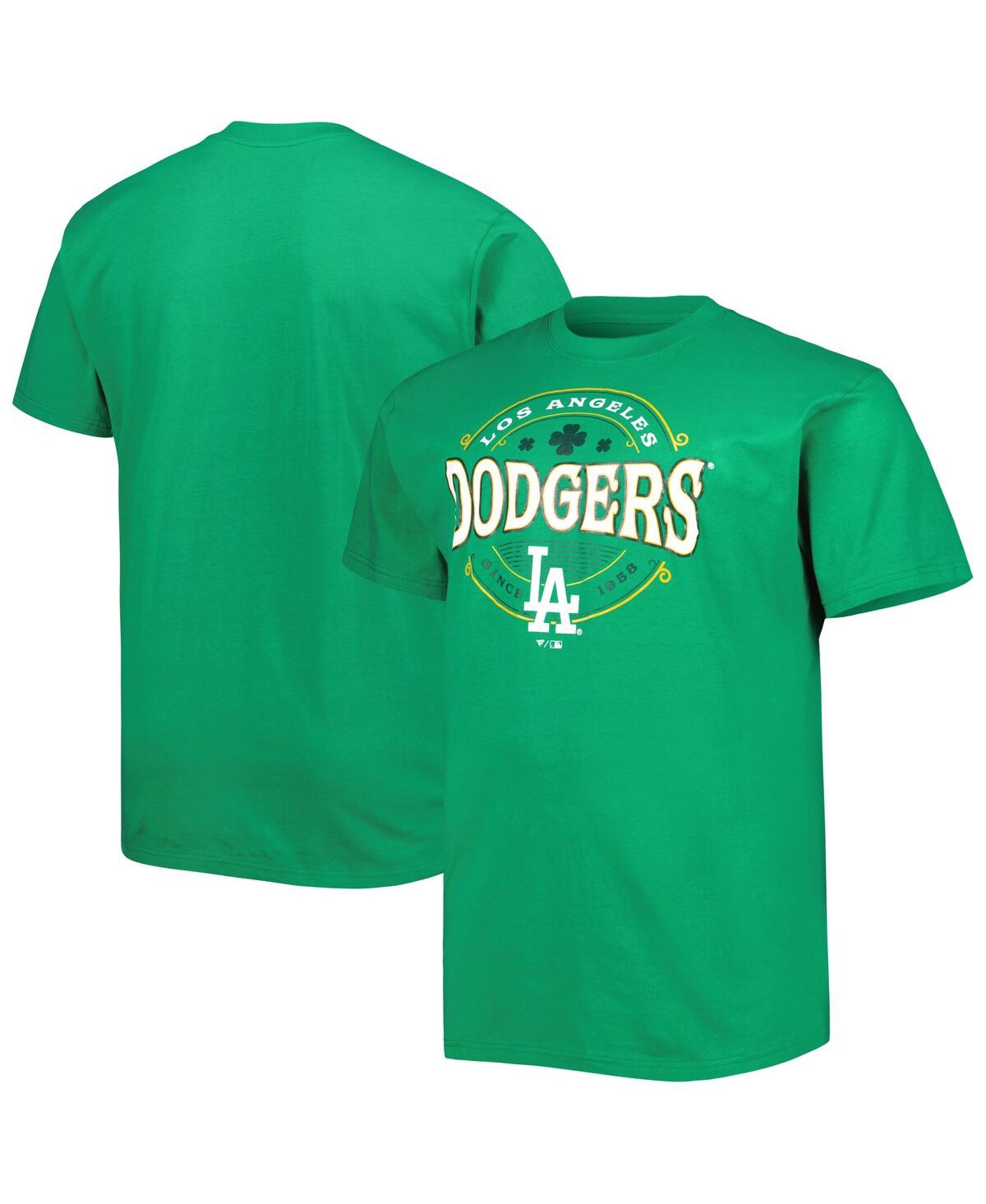 Profile Men's Kelly Green Los Angeles Dodgers Big and Tall Celtic T-Shirt