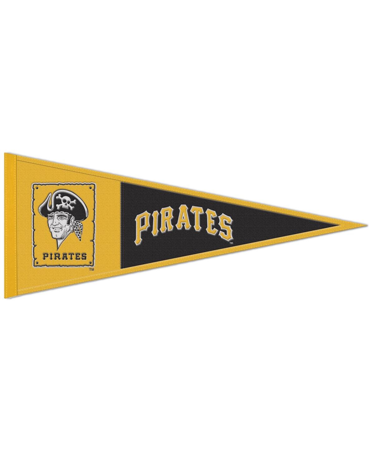 Wincraft Pittsburgh Pirates 13" X 32" Retro Logo Pennant In Yellow,black