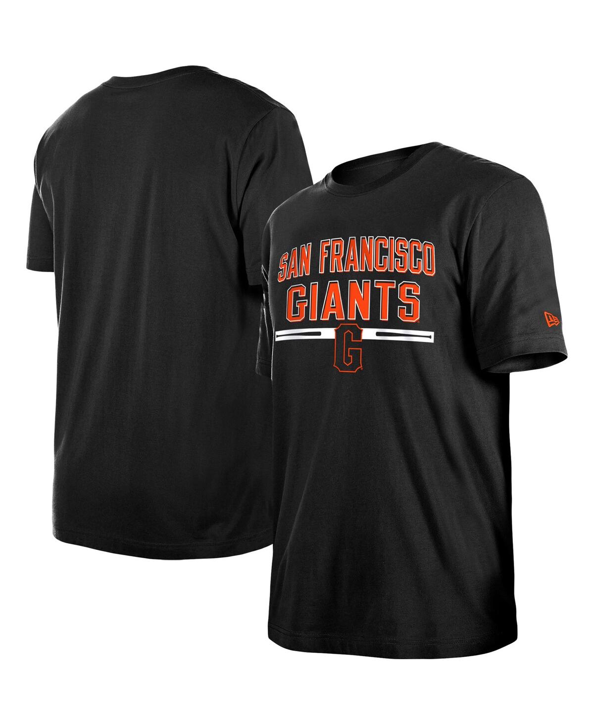 Shop New Era Men's  Black San Francisco Giants Batting Practice T-shirt