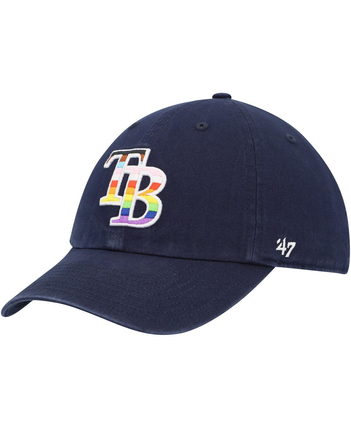 Men's '47 BrandTampa Bay Rays Team Pride Clean Up Adjustable Hat - Navy