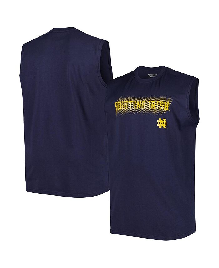 Profile Men's Navy Notre Dame Fighting Irish Big and Tall Tank Top Macy's