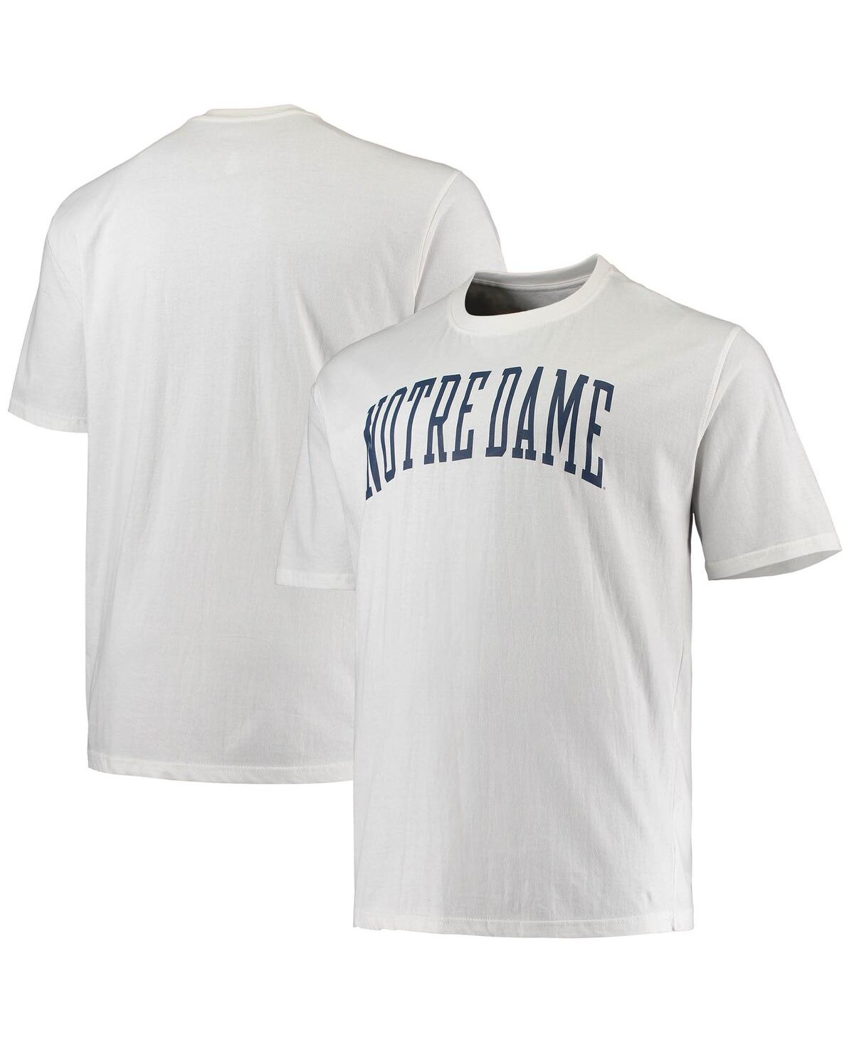 Shop Champion Men's  White Notre Dame Fighting Irish Big And Tall Arch Team Logo T-shirt