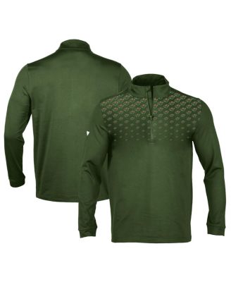 Men's Hunter Green Minnesota Wild NHL x PGA Scout Midlayer Quarter-Zip Pullover Top