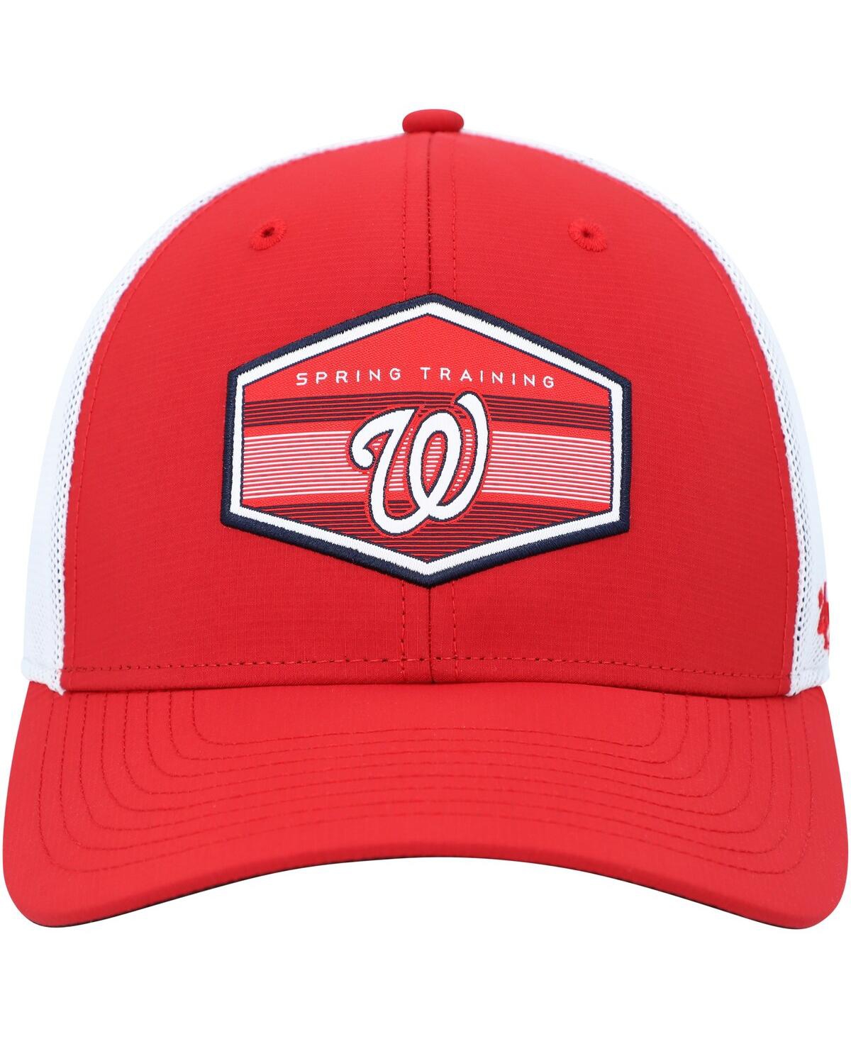 Men's '47 Brand White Washington Nationals Spring Training Burgess Trucker Snapback Hat - White