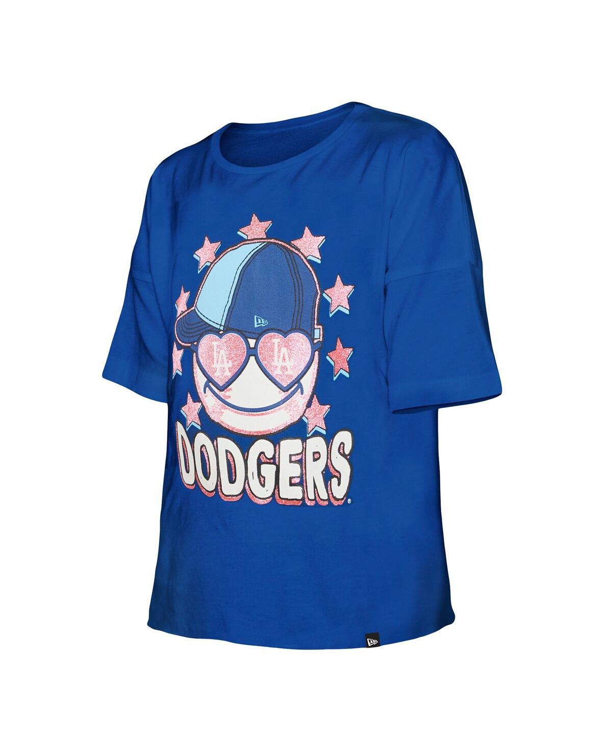 Shop New Era Big Girls  Royal Los Angeles Dodgers Team Half Sleeve T-shirt