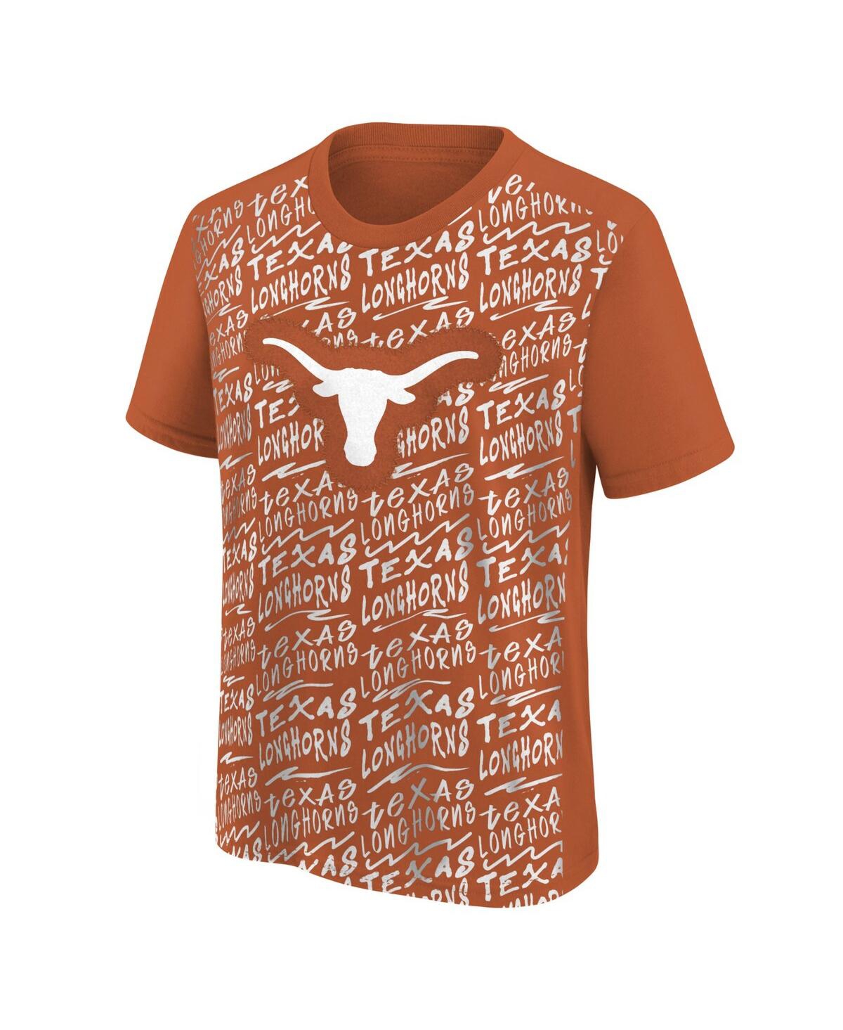 Shop Outerstuff Big Boys And Girls Texas Orange Texas Longhorns Exemplary T-shirt