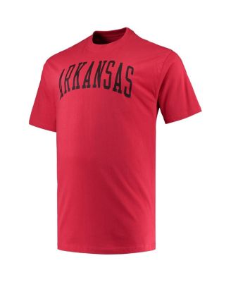 Men's Cardinal Arkansas Razorbacks Big and Tall Arch Team Logo T-shirt