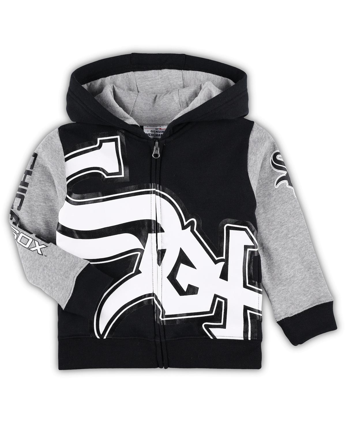 Shop Outerstuff Toddler Boys And Girls Black Chicago White Sox Poster Board Full-zip Hoodie